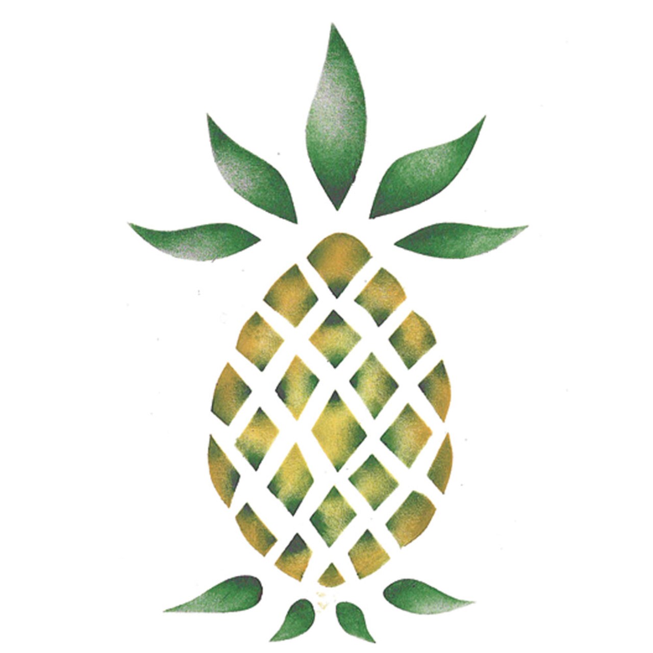 Small Pineapple Wall Stencil | 1892 by Designer Stencils | Reusable Art Craft Stencils for Painting on Walls, Canvas, Wood | Reusable Plastic Paint Stencil for Home Makeover | Easy to Use & Clean Art Stencil